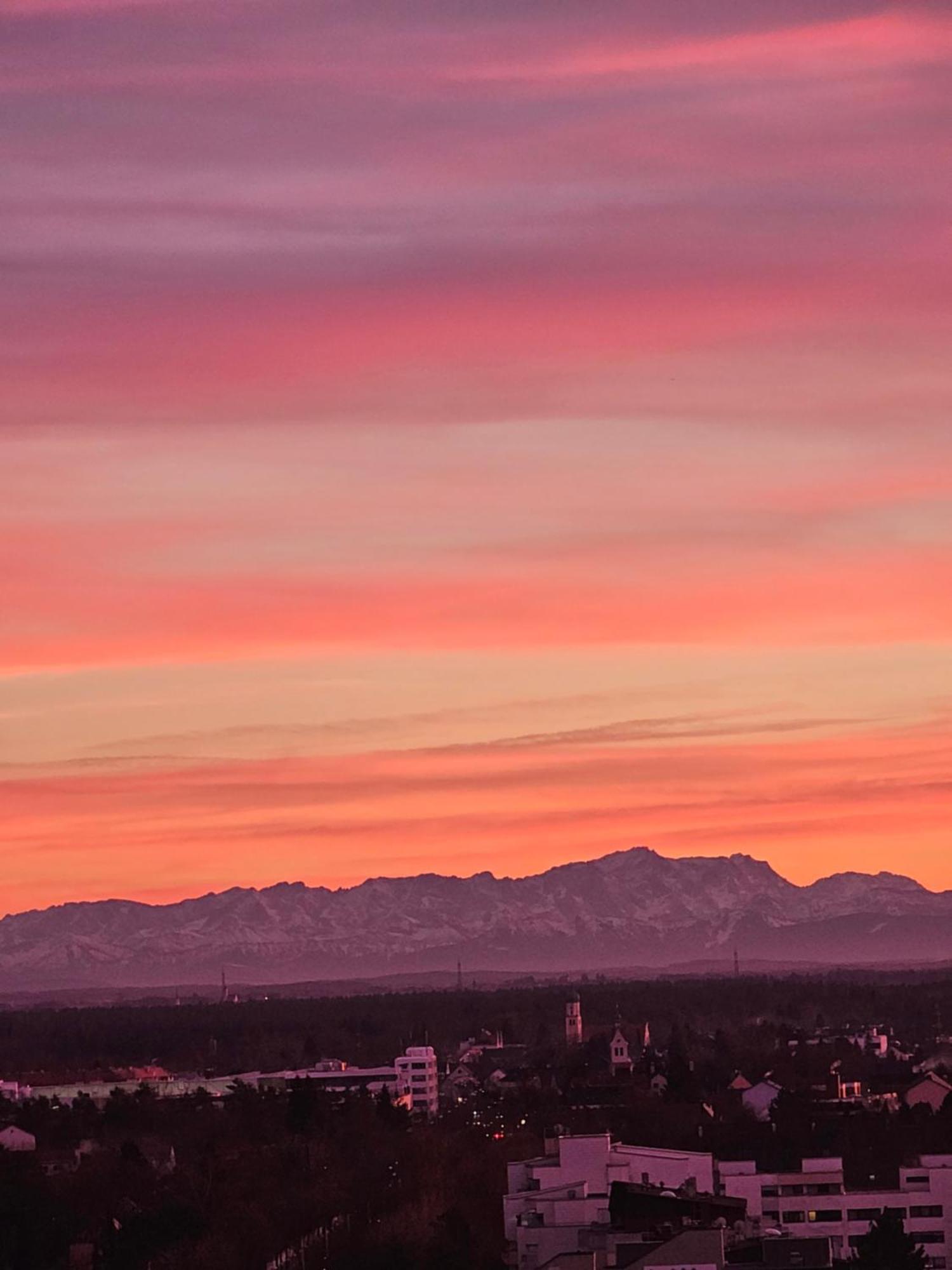 Stylische Sunset-Wohnung Augsburg Eksteriør bilde